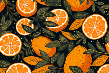 Vibrant Handcrafted Orange Design: A Kaleidoscopic Display!の素材