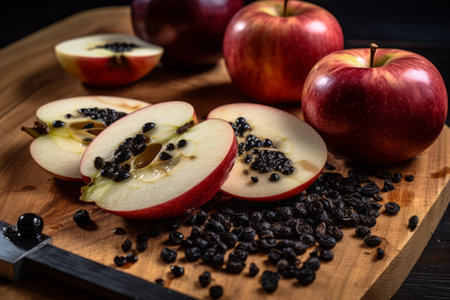 From Wormy to Wonderful: Transforming Spoiled Apples into Perfect Slices through Photo Processingの素材