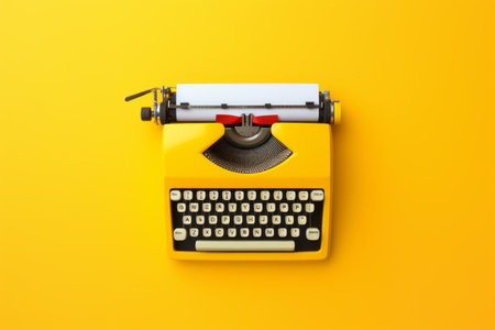 The Vibrant Typewriter: A Visual Representation of Creativityの素材