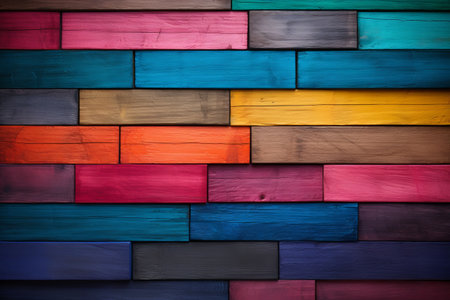 Vibrant and Textured: Exploring the Colored Wood Backgroundの素材
