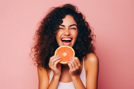 The Vibrant Laughter: Embracing Colour Obsession in a Minimalistic and Stylish Trendy Display - AR 3の素材