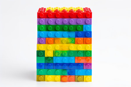 Expanding Horizons: Exploring Childhood Education through Colorful Stackable Toy Bricksの素材