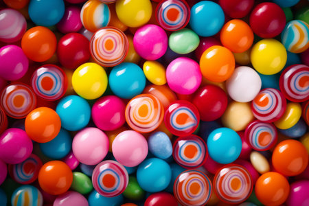 Candy in Vivid Splendor: A Captivating Macro Perspectiveの素材
