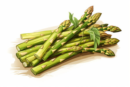 Deliciously Vibrant Clipart Asparagus - A 3:2 Delight!の素材