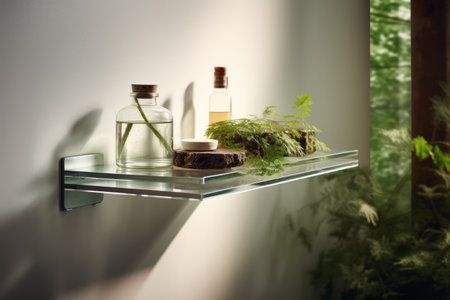 Sleek and Practical: Introducing the Grohe Essentials Glass Shelf (AR 3:2)の素材