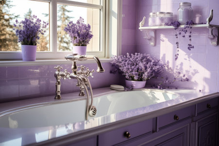 Lavender Bliss: Transform Your Bathroom with AR 3:2 Fixturesの素材