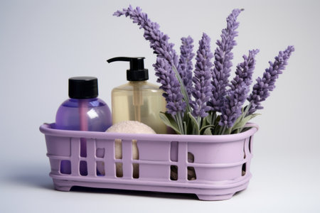 AR 3:2 Lavender Shower Caddy: Organize Your Bathroom in Style!の素材