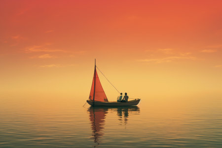 Exploring the Open Waters: 2 Adventurers Embark on their Journeyの素材