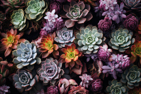 Succulent Serenity: Captivating Aerial View Photography in a 3:2 Aspect Ratioの素材