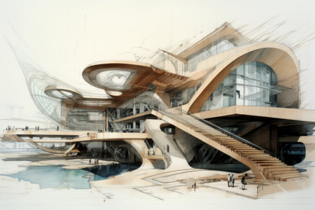 Exploring the Aesthetic Appeal: Architectural Design in a Captivating 3:2 Aspect Ratioの素材