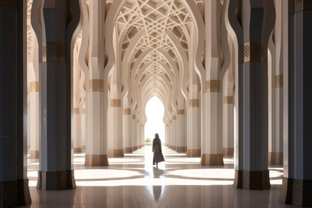 The Captivating Beauty of Hassan II Mosque: An Architectural Photography Masterpiece in AR 3:2の素材