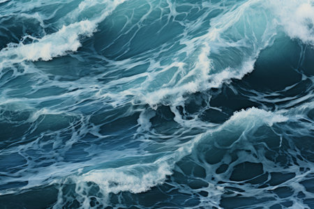 Captivating Rhythmic Patterns in the Body of Water Wavesの素材