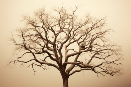 Bare Brown Tree, Celebrating Nature's Simplicity - AR 3:2の素材