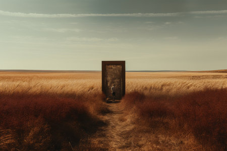 Exploring the Vast Brown Open Field: A Captivating Visual Journey in 3:2 Aspect Ratioの素材