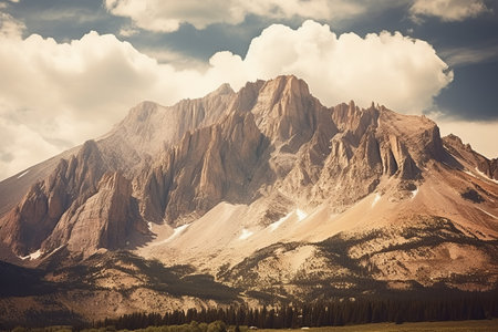 Captivating 3:2 Brown Rocky Mountain Photography: In the Heart of Nature's Majestyの素材