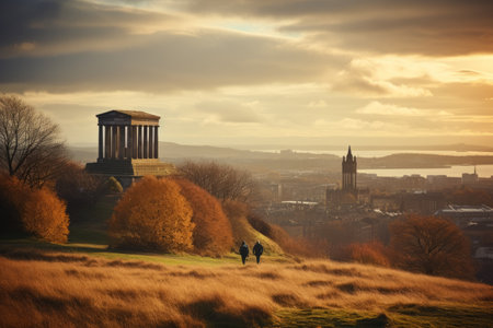 A Captivating View: Calton Hill's Allure in a 3:2 Perspectiveの素材
