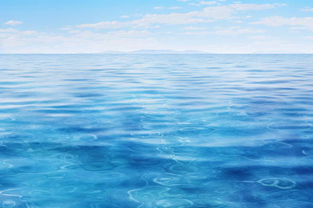 Relaxing Reflections: Calm Blue Water - AR 3:2の素材