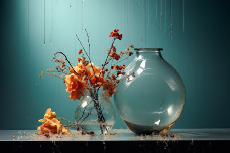 Capturing Beauty Through Clear Glass: Decor Photography in 3:2 Aspect Ratioの素材