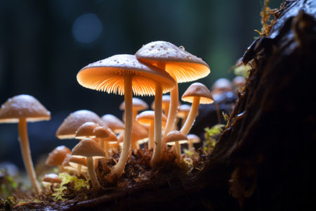 Fascinating Macro Shot: Close-Up Photo of Fungi in 3:2 Aspect Ratioの素材