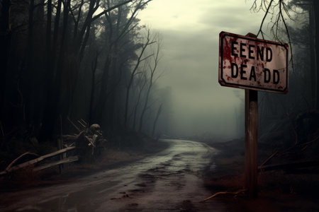 Lost in Translation: The Enigma of the Dead End Road Sign â AR 3:2の素材