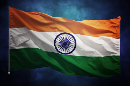 Proudly Unfurling the 3:2 Aspect Ratio of the Indian Flagの素材