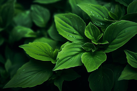 Captivating Close-ups: Focus Photography Revealing the Beauty of Green Leaves - AR 3:2の素材