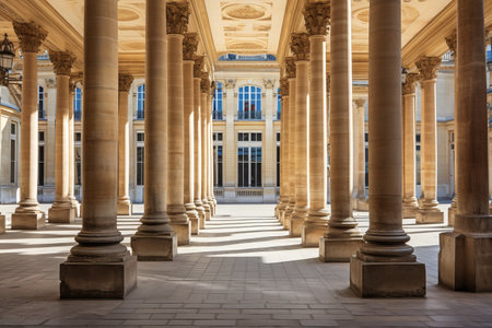 The Majestic Facade of Palais Royal: Towns Iconic Columns in AR 3:2の素材