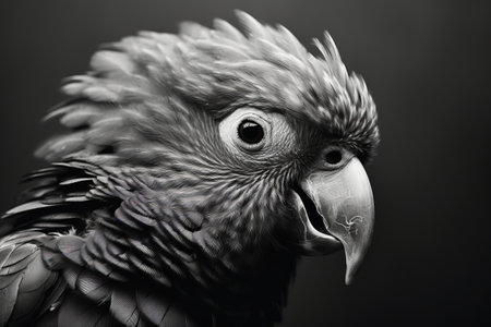 Intricate Captures: Aesthetic Bird Portraits in 3:2 Gray Scale Photographyの素材