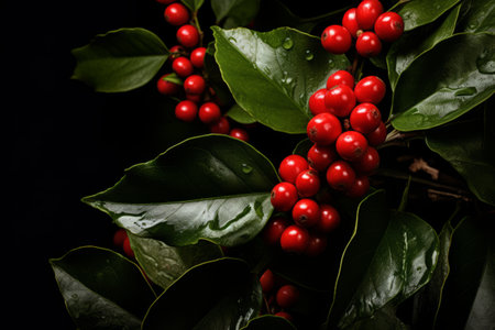 Succulent Delights: Unveiling the Beautiful Green Leafed Plant With Red Fruit --ar 3:2の素材