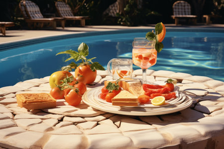An Irresistible Feast: Poolside Dining Experienceの素材