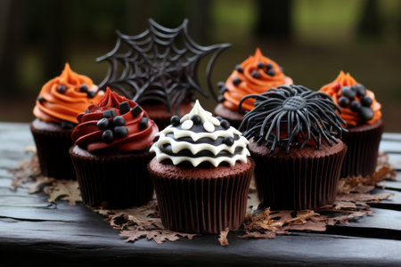 Spooky and Delicious: Halloween Cupcakes AR 3:2の素材