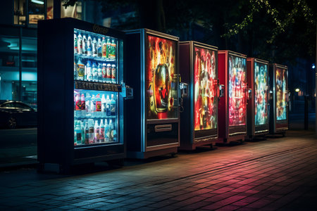Illuminating the Streets: Discovering AR 3:2 Lighted Vending Machinesの素材