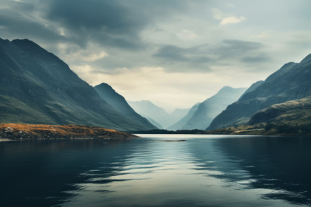 Majestic Landscapes: Capturing Mountains and Serene Bodies of Waterの素材