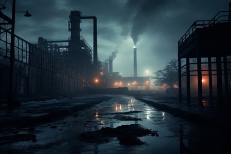 Capturing Beauty in Industrial Spaces: Factory Landscape Photography in AR 3:2の素材