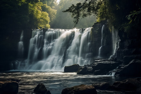 Captivating Waterfalls: A Visual Journey Through Landscape Photography --ar 3:2の素材