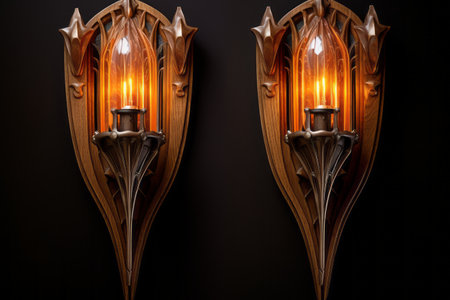 Enhance Your Space with Stunning Lighted Wall Sconces -- AR 3:2の素材
