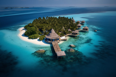 Experiencing the Enchanting Beauty of the Maldives Island in 3:2 Aspect Ratioの素材