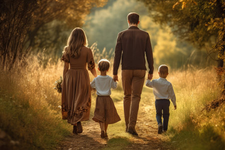 Exploring Natures Path: A Family Adventure â AR 3:2の素材