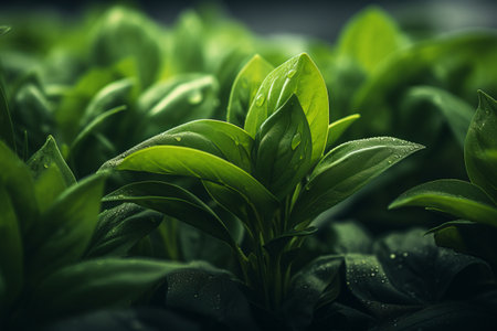 Lush and Vibrant: Captivating Close-ups of Green Plants in Stunning 3:2 Photography Captureの素材