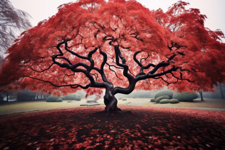 The Majestic Beauty of Maple Tree in Astonishing 3:2 Aspect Ratioの素材