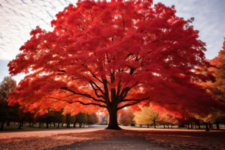 The Majestic Beauty of the Maple Tree: A Captivating 3:2 Aspect Ratioの素材