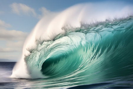 Unleashing the Power: Exploring the AR 3:2 Ocean Waveの素材