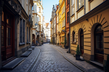 Unveiling the Historic Charms: Exploring the Enchanting Narrow 3:2 Pedestrian Streetの素材