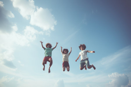 Capturing Athletic Artistry: Mesmerizing Jump Shots in A 3:2 Perspectiveの素材