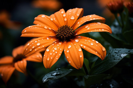 Blooming Beauty: The Vibrant Orange Flower--AR 3:2の素材