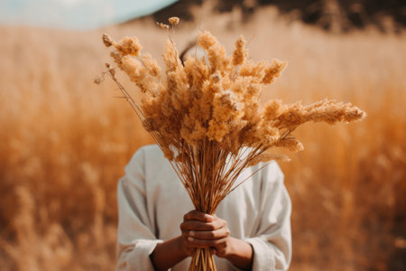 Eco-Conscious Individual Embracing Natures Relics - AR 3:2の素材