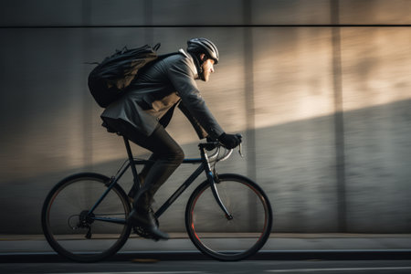 Cruising through the City: A Bikers Perspectiveの素材