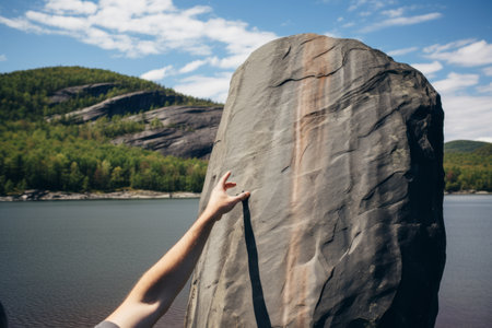 Majestic Beauty of Gray Stone Mountain Revealed in Astonishing 3:2 Artworkの素材