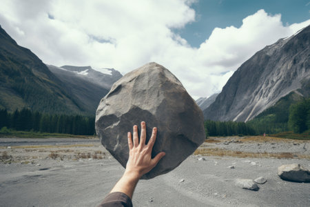 Captivating View of the Majestic Gray Stone Mountain: An Astonishing 3:2 Snapshot!の素材