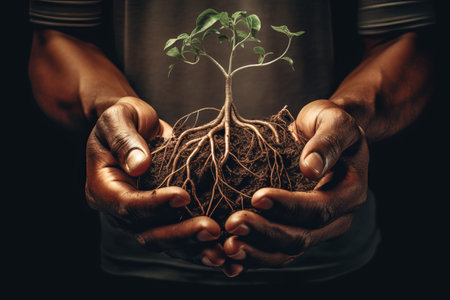 Unveiling the Hidden Depths: Exploring the Roots of a Plant - AR 3:2の素材